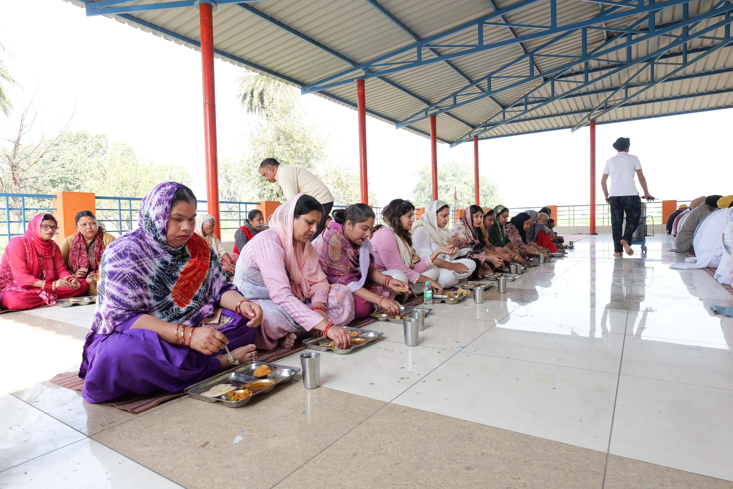Devotees gathered