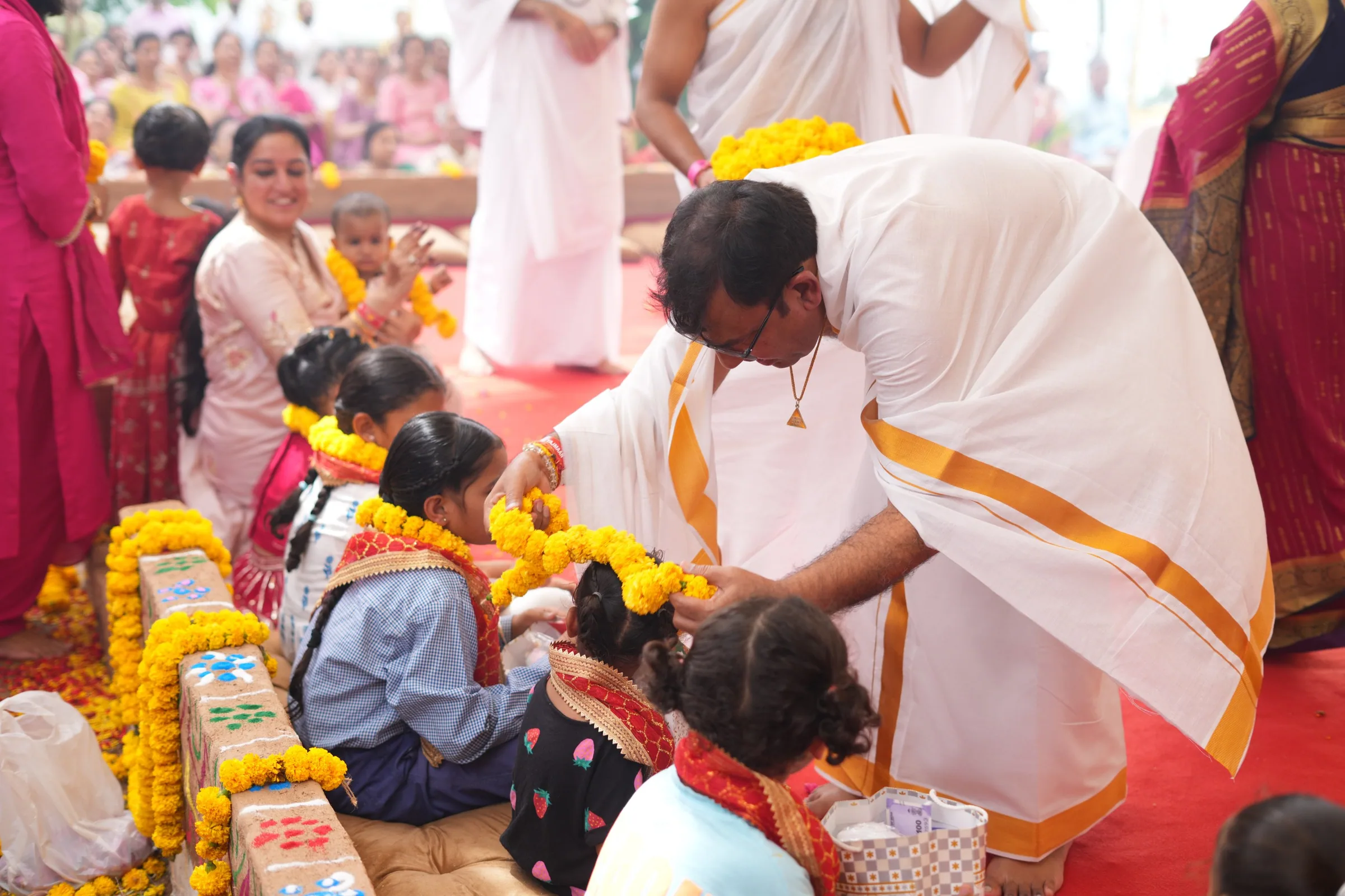 Sangha at Harivan Ashram