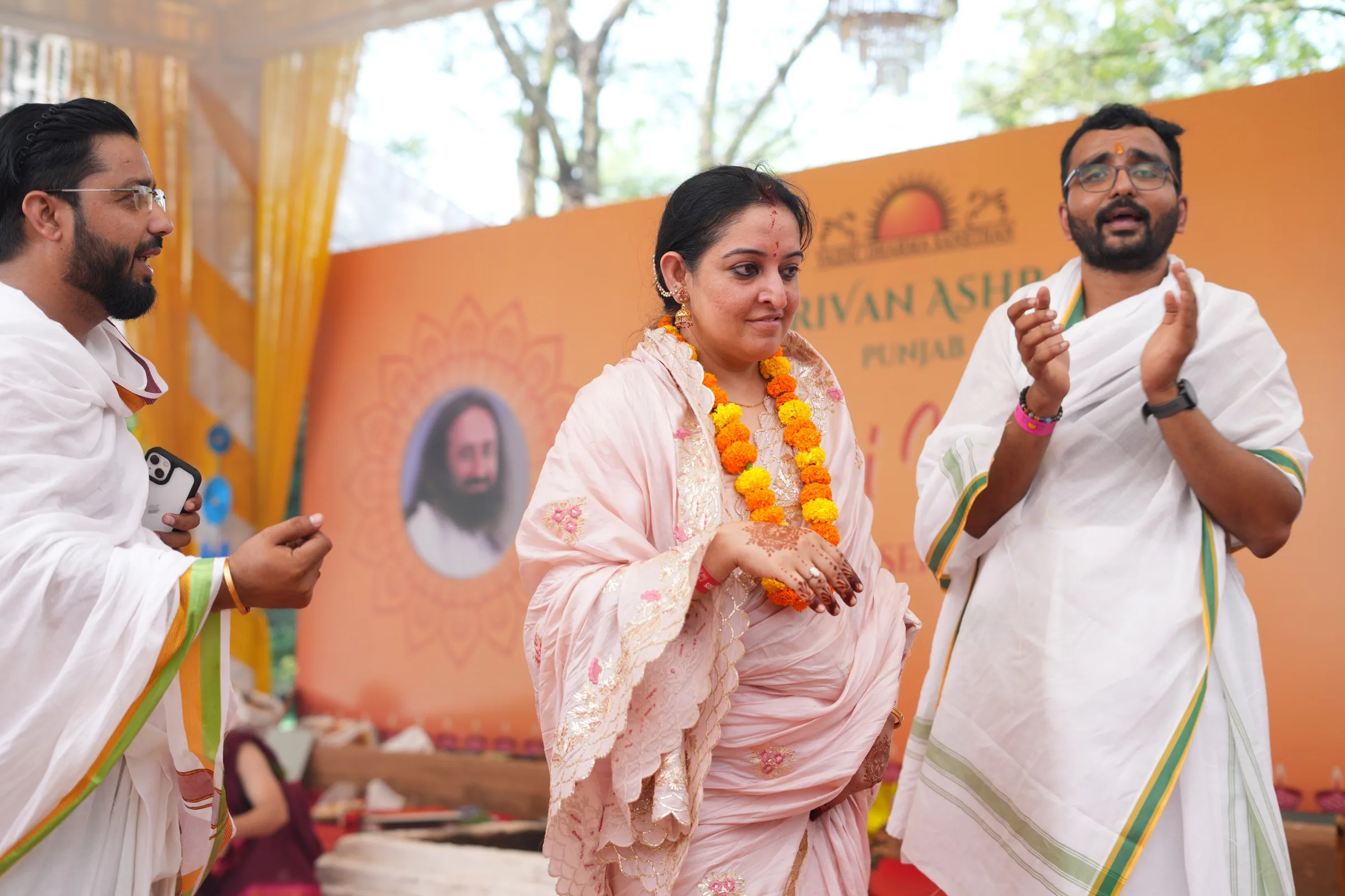 Sangha at Harivan Ashram