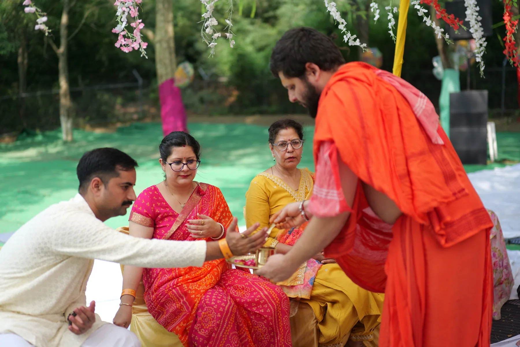 Sangha at Harivan Ashram