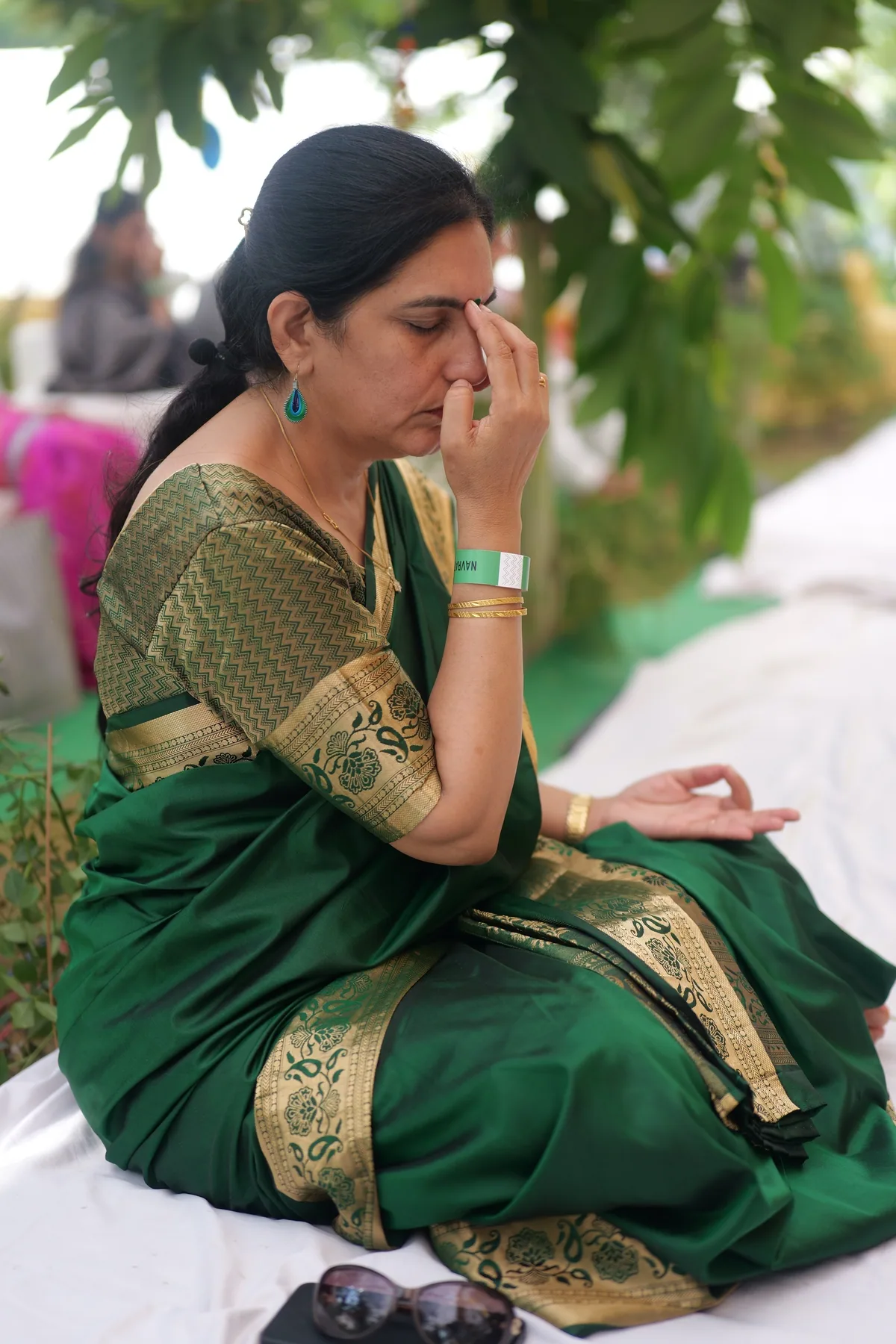 Sangha at Harivan Ashram