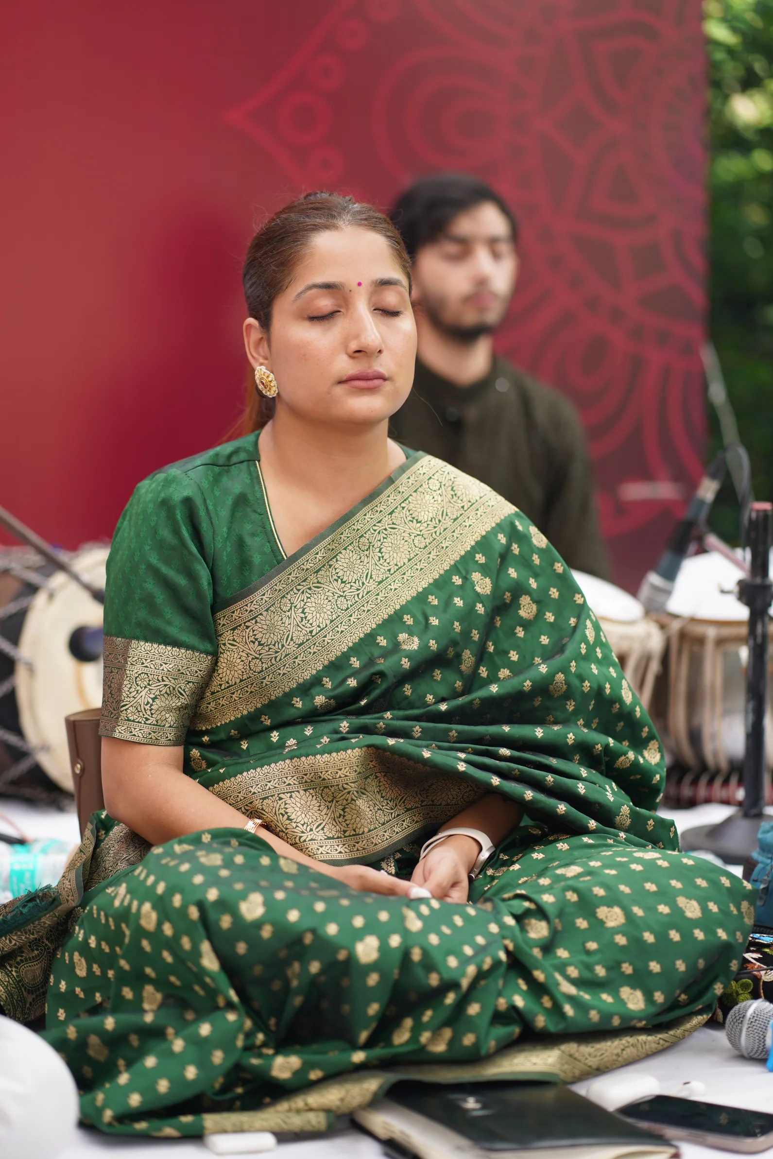 Sangha at Harivan Ashram